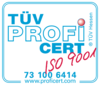 TÜV PROFI CERT ISO 9001 - 73 100 6414